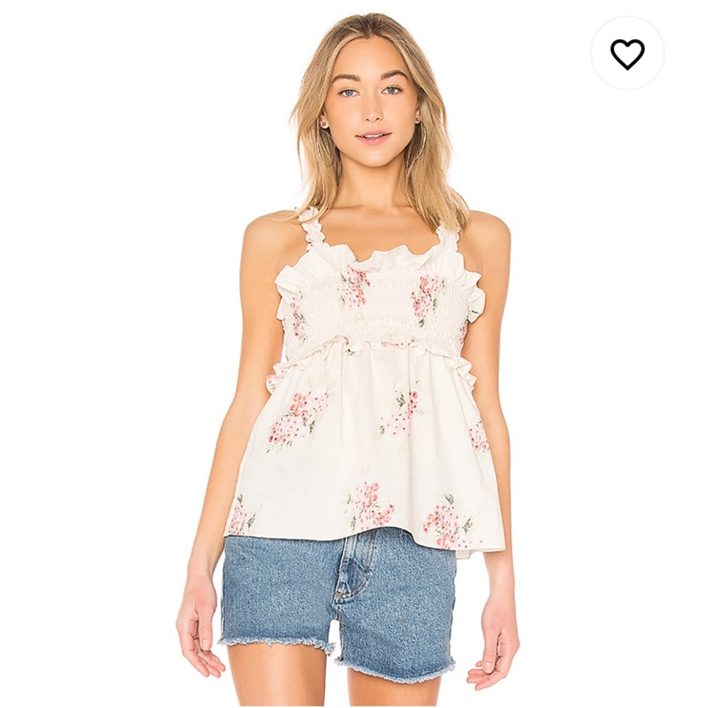 NWT Rebecca Taylor Maia Smocked Top